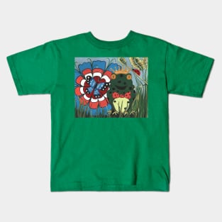 FROG Prince And His Kingdom Painting Kids T-Shirt